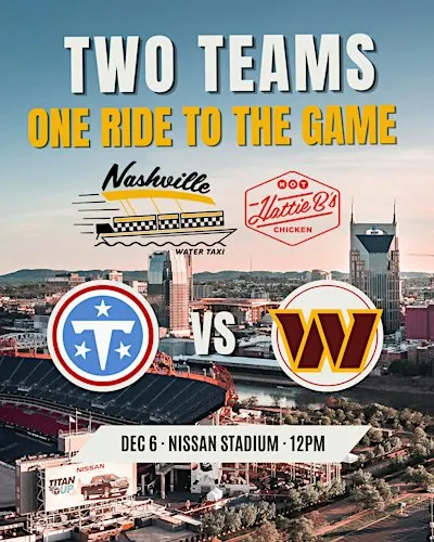 Titans/Commanders Gameday Water Taxi