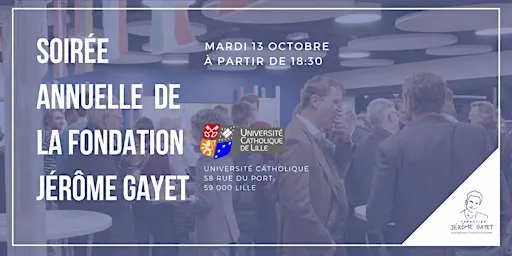 Soirée annuelle 2026 • Fondation Jérôme Gayet