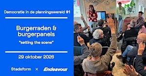 Burgerraden & burgerpanels -setting the scene