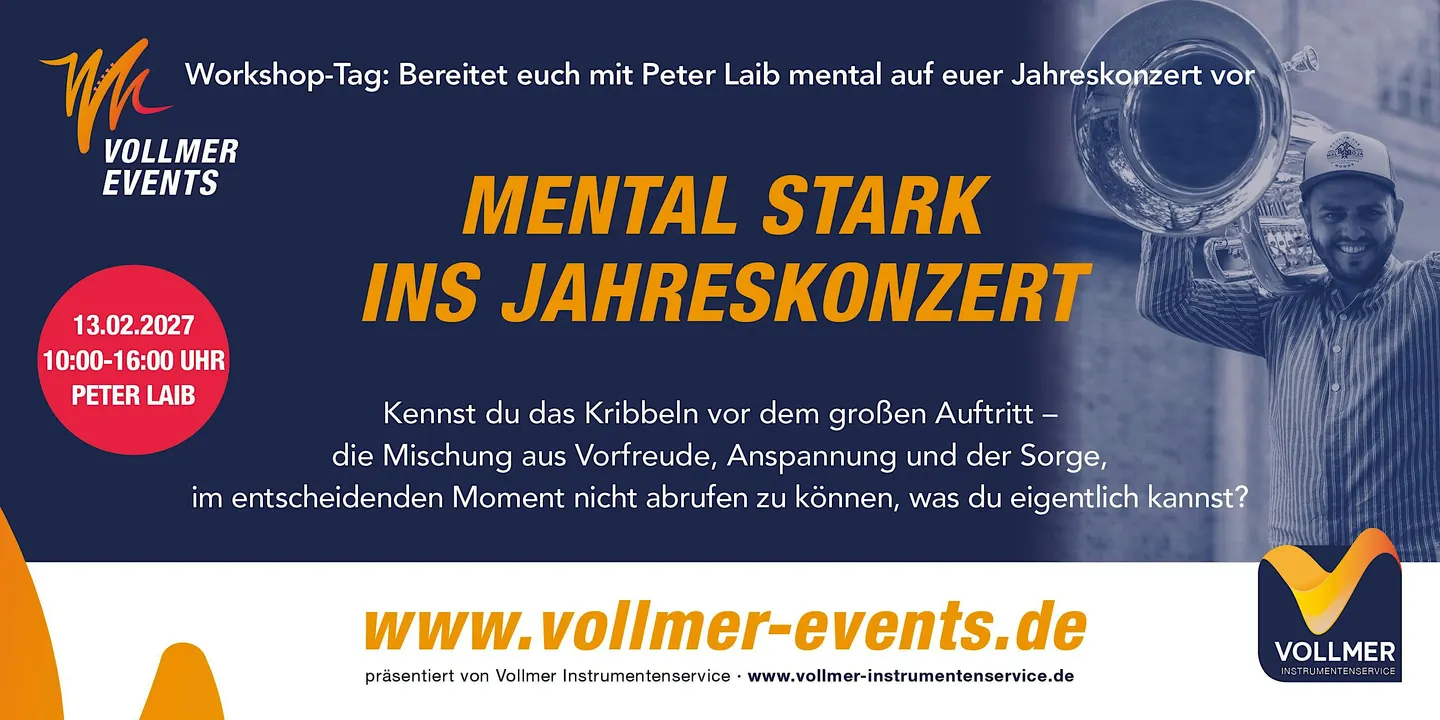 Mental stark ins Jahreskonzert mit Peter Laib