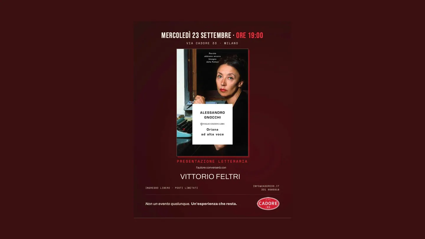Presentazione de "Oriana ad alta voce" di Alessandro Gnocchi