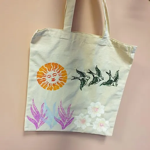 Stencilled Tote Bags - Community Craft