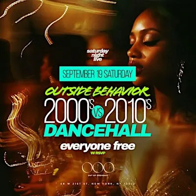 Saturday Night Live at OOO: 2000s vs 2010s Dancehall - Free Entry with RSVP