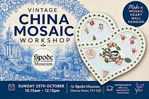 Vintage China Mosaic Hearts Workshop