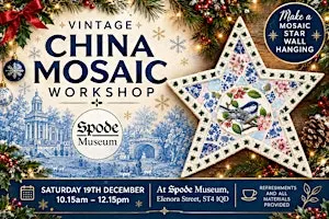 Vintage China Mosaic Stars Workshop