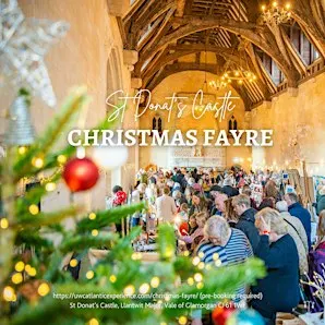 Christmas Fayre at St Donat's Castle 2026 (Saturday Entry)