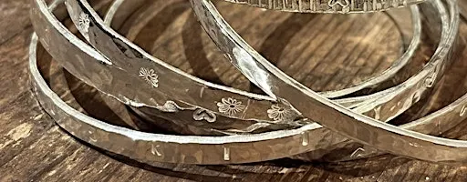 Beginners silver bangles