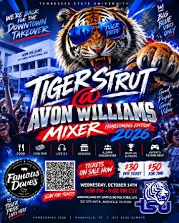 AVON WILLIAMS TIGER STRUT 2026: Homecoming Edition