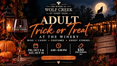 ADULT TRICK OR TREAT AT THE WINERY