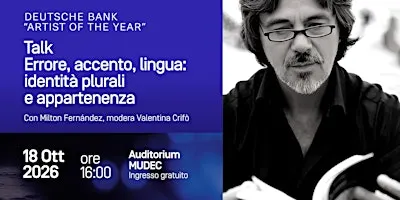TALK – ERRORE, ACCENTO, LINGUA: IDENTITÀ PLURALI E APPARTENENZA