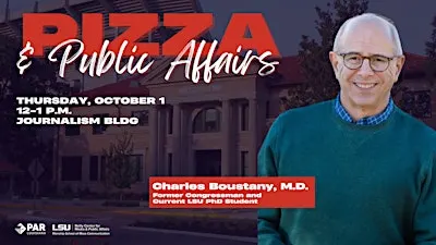 Pizza & Public Affairs: Charles Boustany