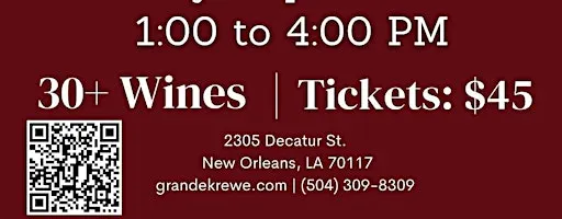 FALL INTO REDS WINE FESTIVAL SATURDAY SEPTEMBER 19 1-4PM