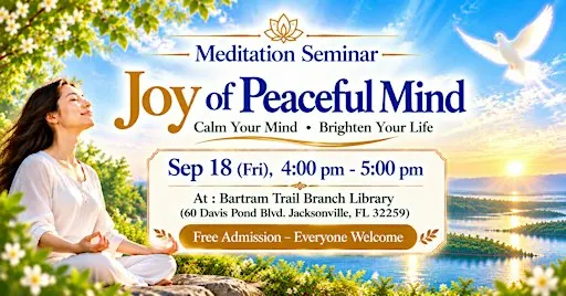 Meditation Seminar "Joy of Peaceful Mind - Time to Relax"