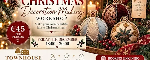 Christmas decoration making workshop
