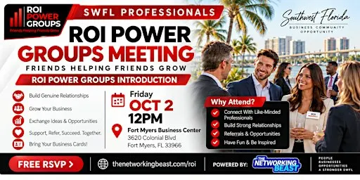 ROI POWER GROUPS INTRO MEETING by The Networking Beast