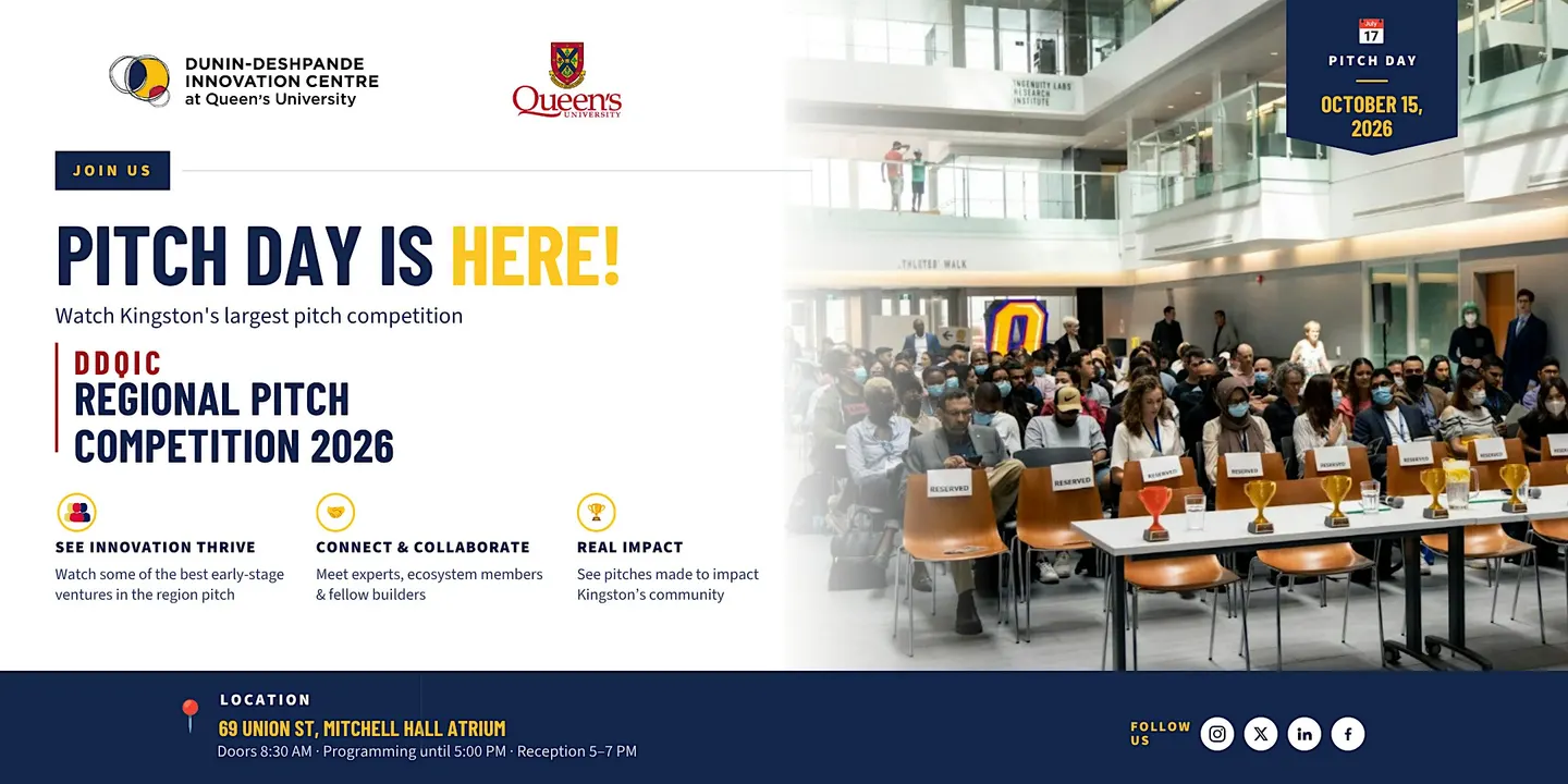 Dunin-Deshpande Innovation Centre Regional Pitch Competition 2026
