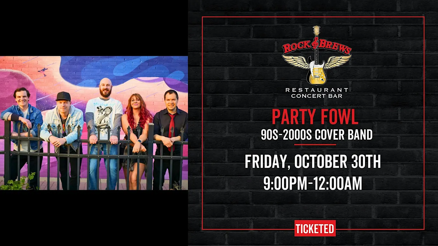 PARTY FOWL 90s-2000s COVER BAND @ Rock & Brews Royal Oak