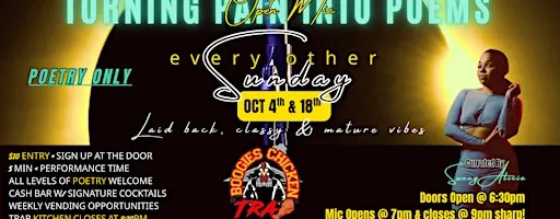 Turning Pain Into Poems OPEN MIC