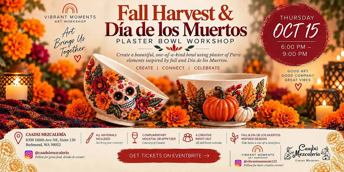 Fall Harvest & Día de los Muertos Plaster Bowl Workshop