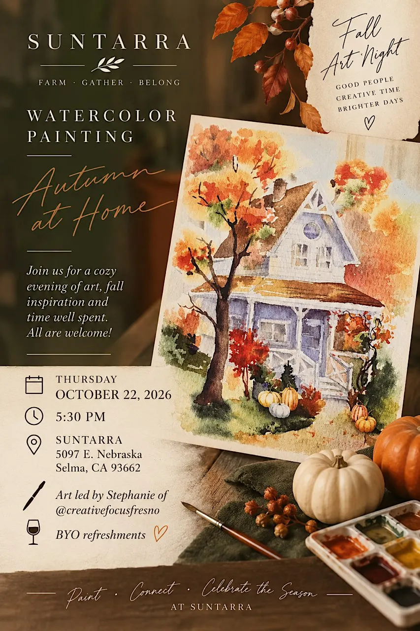 Autumn at Suntarra Watercolor Paint Evening