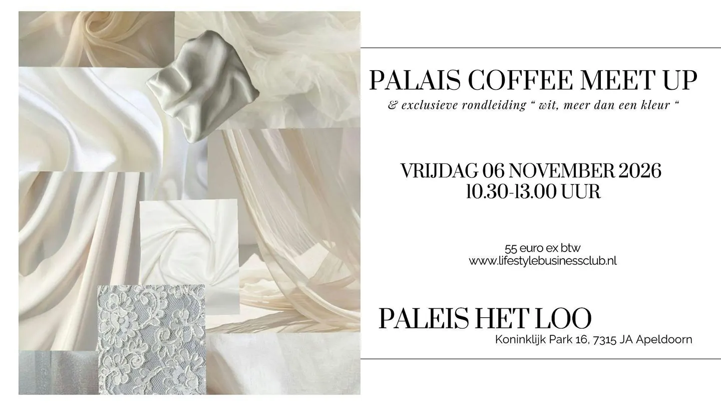 Coffee Meet Up & Rondleiding Expositie WIT - Paleis het Loo