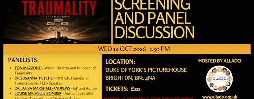 TRAUMALITY - film screening and panel discussion