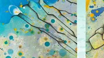 Fluid art + dégustation de vin