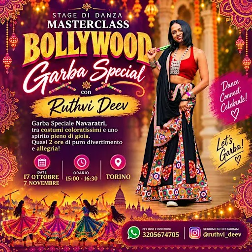 STAGE DI DANZA MASTER CLASS BOLLYWOOD : GARBA SPECIALE!