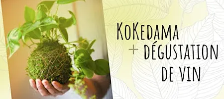 Kokedama + dégustation de vin