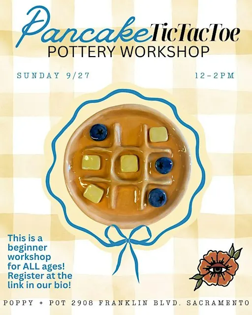Pancake TicTacToe Pottery Workshop