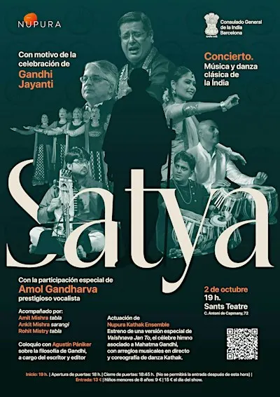 SATYA EL CONCIERTO DE MUSICA Y DANZA CLÁSICA DE LA INDIA