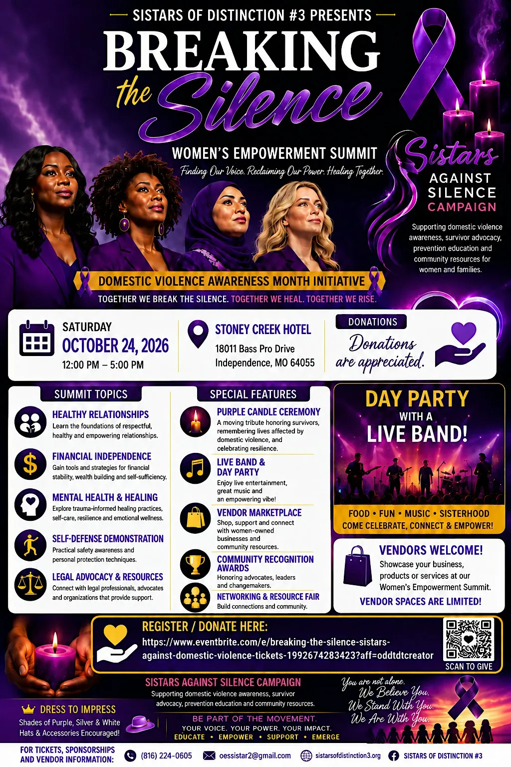 Breaking The Silence: Sistars Against Domestic Violence