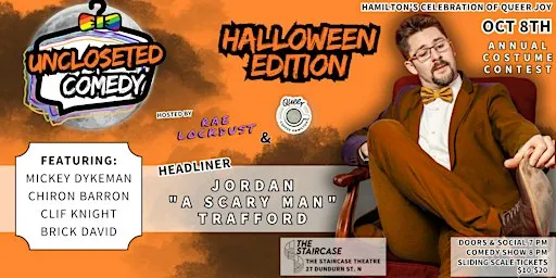 Uncloseted Comedy HALLOWEEN EDITION with JORDAN TRAFFORD!!