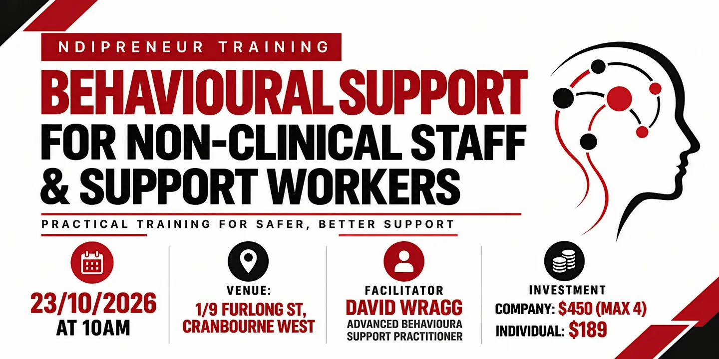 Behavioural Support for non Clinical staff and support workers