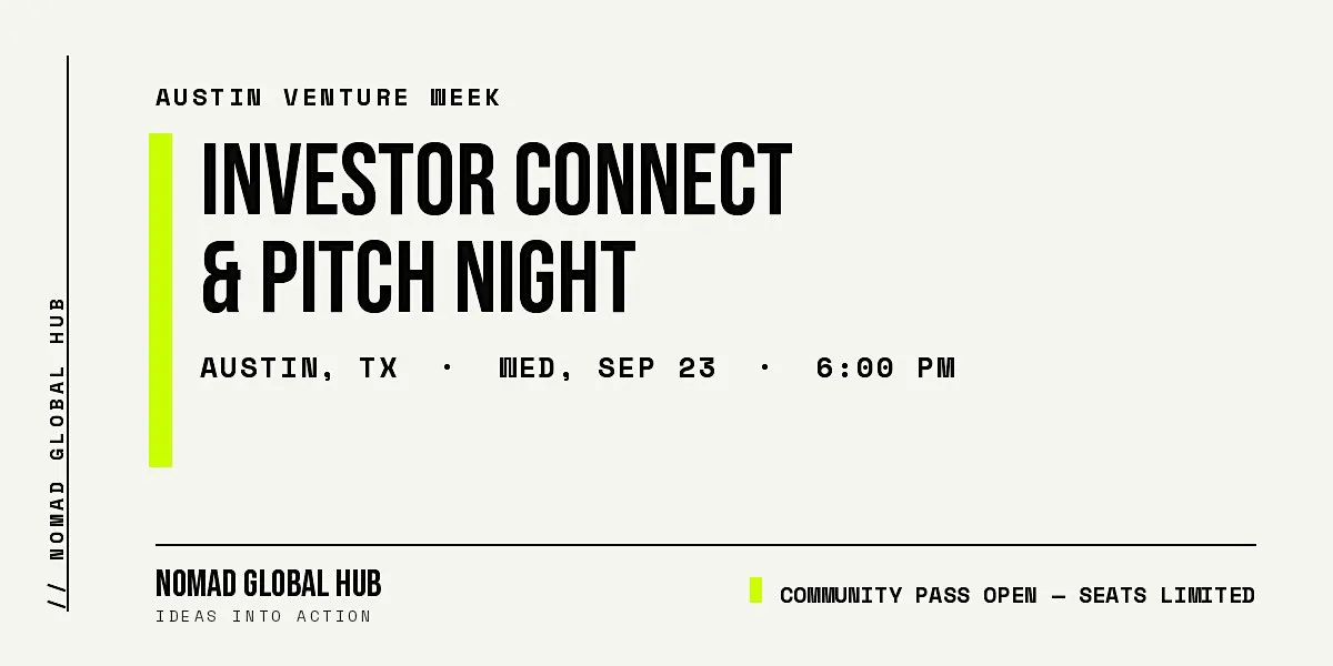 Austin Venture Week: Investor Connect & Pitch Night