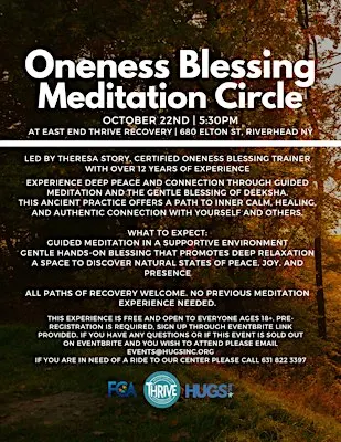 Oneness Blessing Meditation Circle