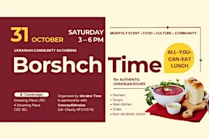 Borshch Time (31 October) — Food, Culture & Community