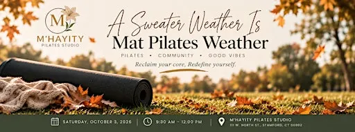 A Sweater Weather Is Mat Pilates Weather!