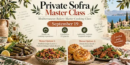 Private Sofra Master Class: Turkish Cooking Experience