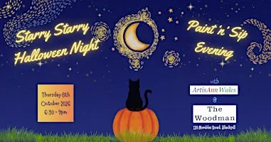 Starry Starry Halloween Night Paint and Sip Evening