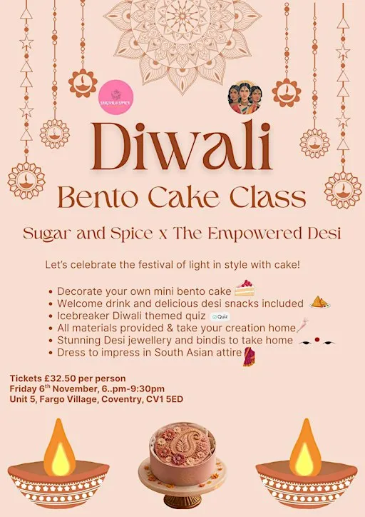 Diwali Bento Cake Class