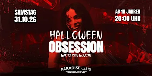 Halloween Obsession 16+ Party Berlin