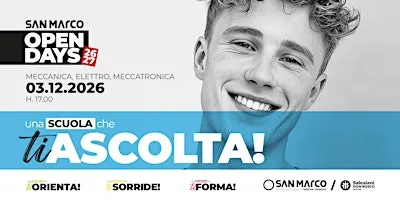 OPEN DAY / MECCANICA - ELETTRO - MECCATRONICA / 13.01.2027