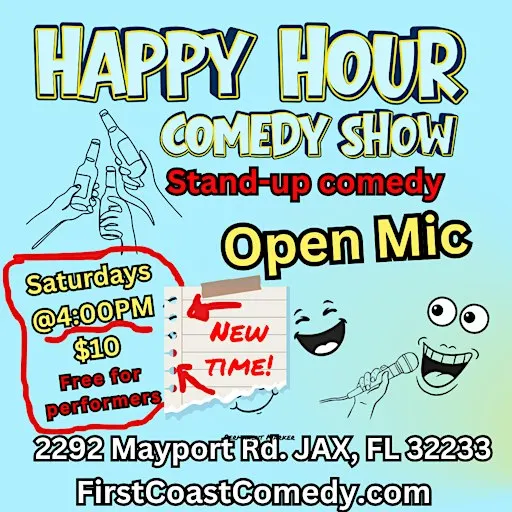Happy Hour Stand Up Comedy Show & Open Mic