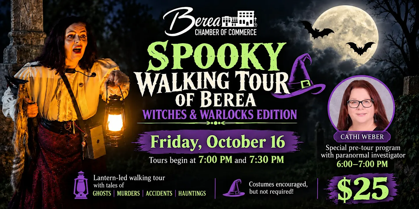 Spooky Walking Tour of Berea: Witches & Warlocks Edition