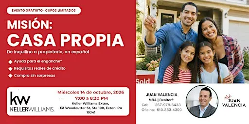 Misión: Casa Propia | Seminario gratuito para primeros compradores en Exton