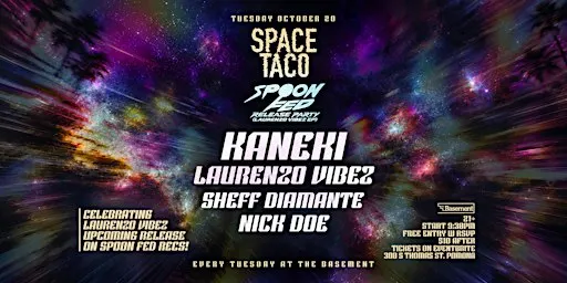 10/20 SPACE TACO HOUSE TUESDAYS: SPOON FED RECORDS Release Party!