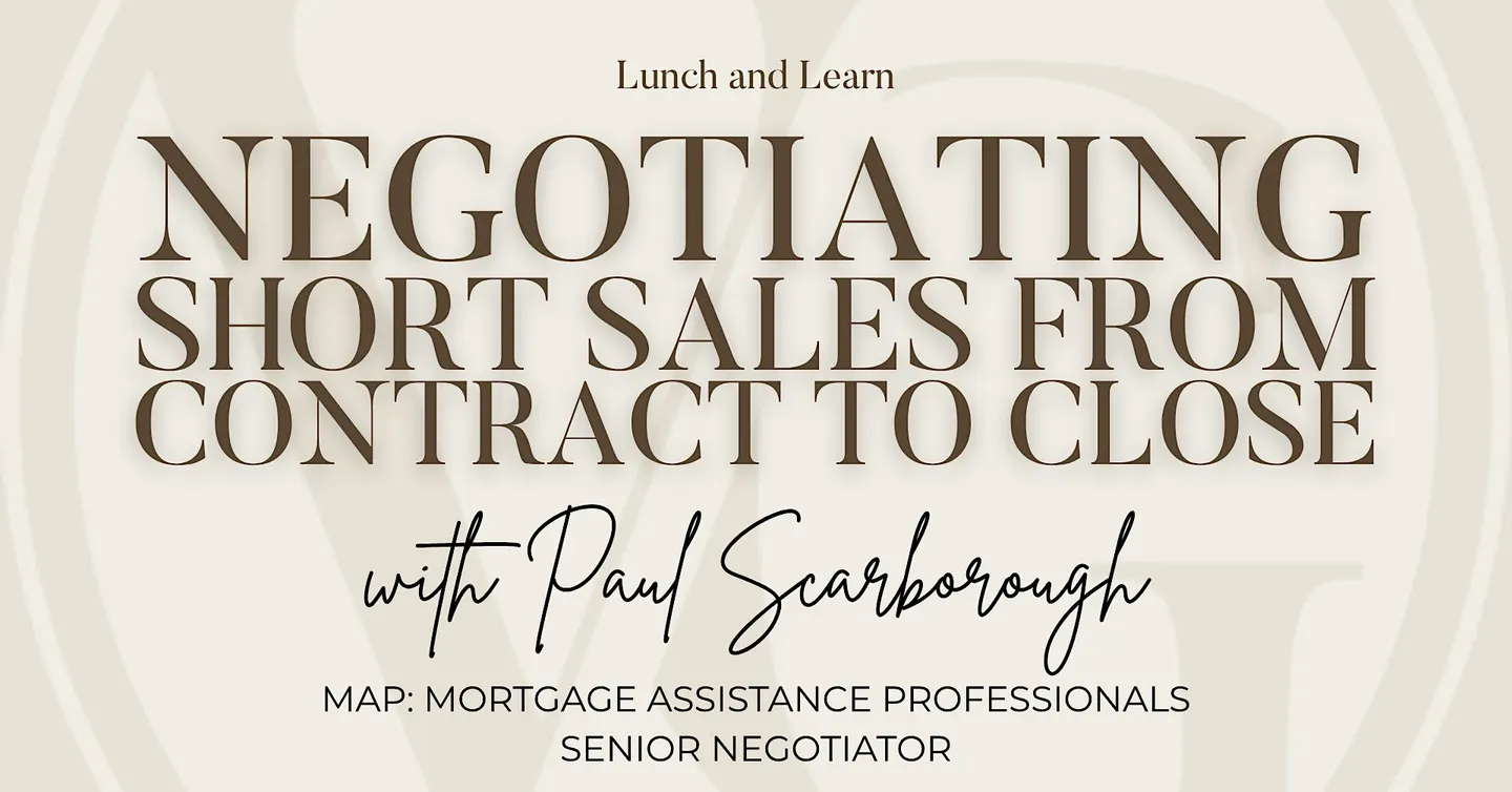 Negotiating Short Sales From Contract to Close