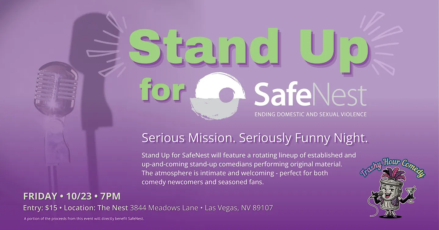 Stand Up for SafeNest: Serious Mission. Seriously Funny Night.