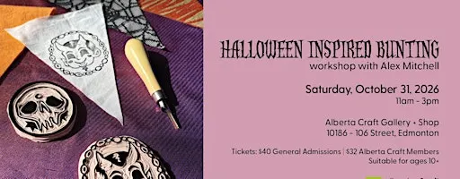 Halloween Inspired Bunting Workshop with Alex Mitchell